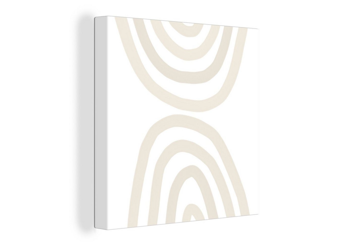 OneMillionCanvasses® Leinwandbild Regenbogen - Pastell - Design - Abstrakt, (1 St), Leinwand Bilder für Wohnzimmer Schlafzimmer von OneMillionCanvasses®