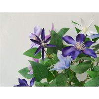 Künstliche Grüne Pflanze Hochwertige Clematis Lila Blaue Rebe Ornamente von FineSnow
