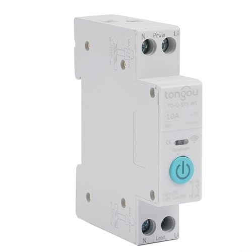 Oniissy 10-63A Tuya Wifi Smart Circuit Breaker 1P Din Rail Home Fernbedienungsschalter, Timing-Modus/Countdown-Modus/Loop-Timing(40A) von Oniissy