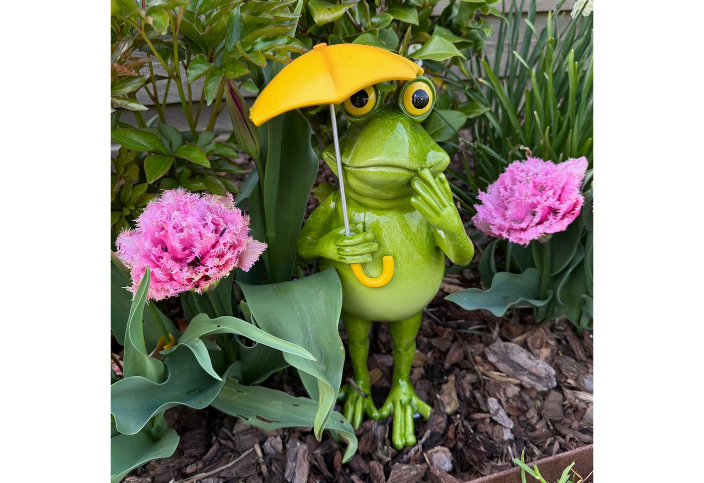 Online-Fuchs Gartenfigur Deko Figuren Frosch mit Regenschirm für draußen, 39 cm groß, Dekoration für den Garten, Balkon oder der Terrasse Online-Fuchs Gartenfigur Deko Figuren Frosch mit Regenschirm für draußen, 39 cm groß, Dekoration für den Garten, Balkon oder der Terrasse von Online-Fuchs