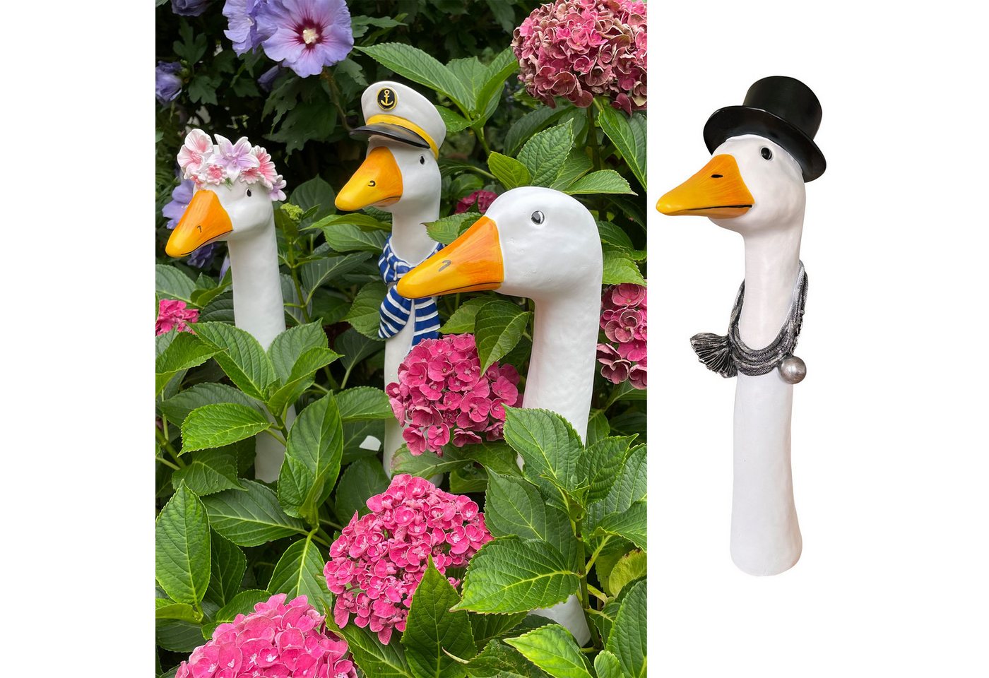 Online-Fuchs Gartenfigur Gänsehals Gartenstecker Gans - lustige Deko Gartenfiguren, Beetstecker, Gänsekopf für außen, 35 bis 38 cm groß Online-Fuchs Gartenfigur Gänsehals Gartenstecker Gans - lustige Deko Gartenfiguren, Beetstecker, Gänsekopf für außen, 35 bis 38 cm groß von Online-Fuchs
