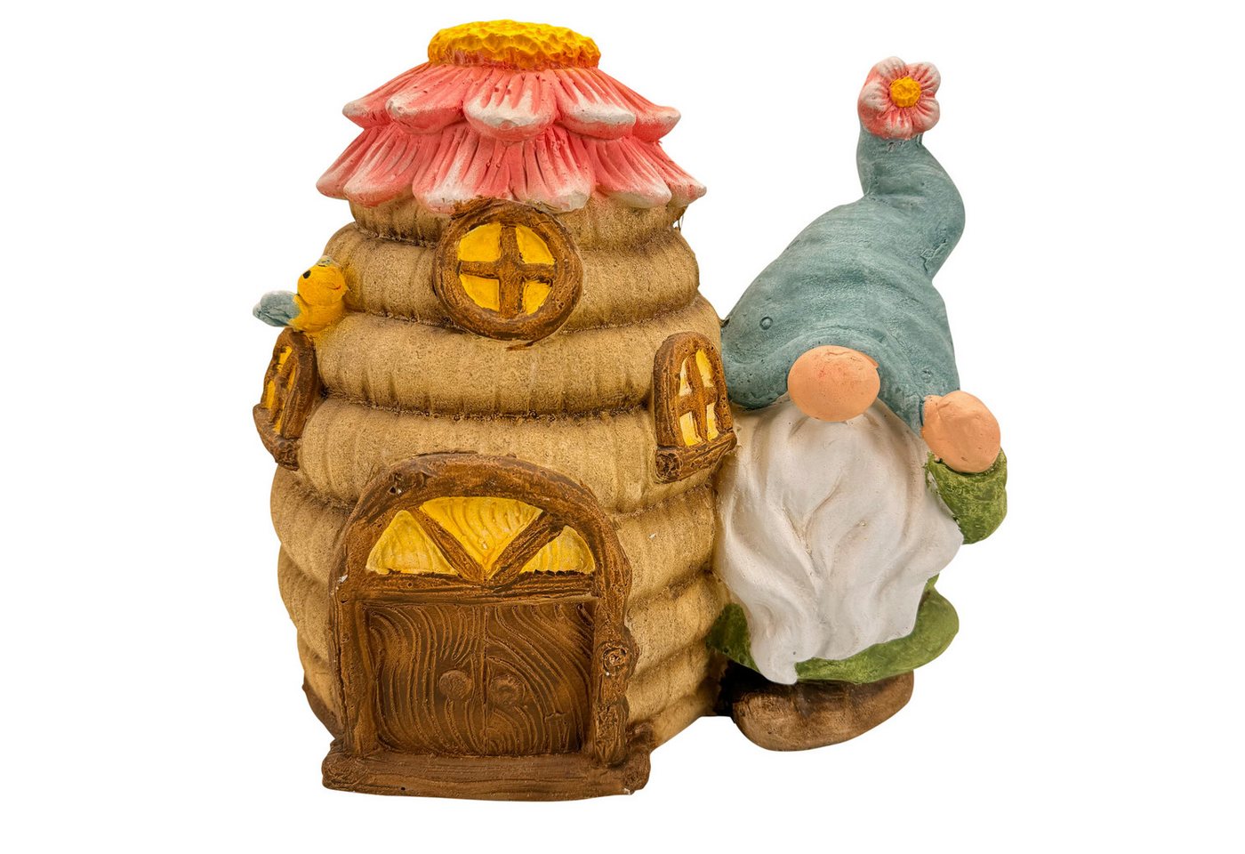 Online-Fuchs Gartenfigur - großer Gartenzwerg mit Bienenstock für draußen - Deko, wetterfest Online-Fuchs Gartenfigur - großer Gartenzwerg mit Bienenstock für draußen - Deko, wetterfest von Online-Fuchs