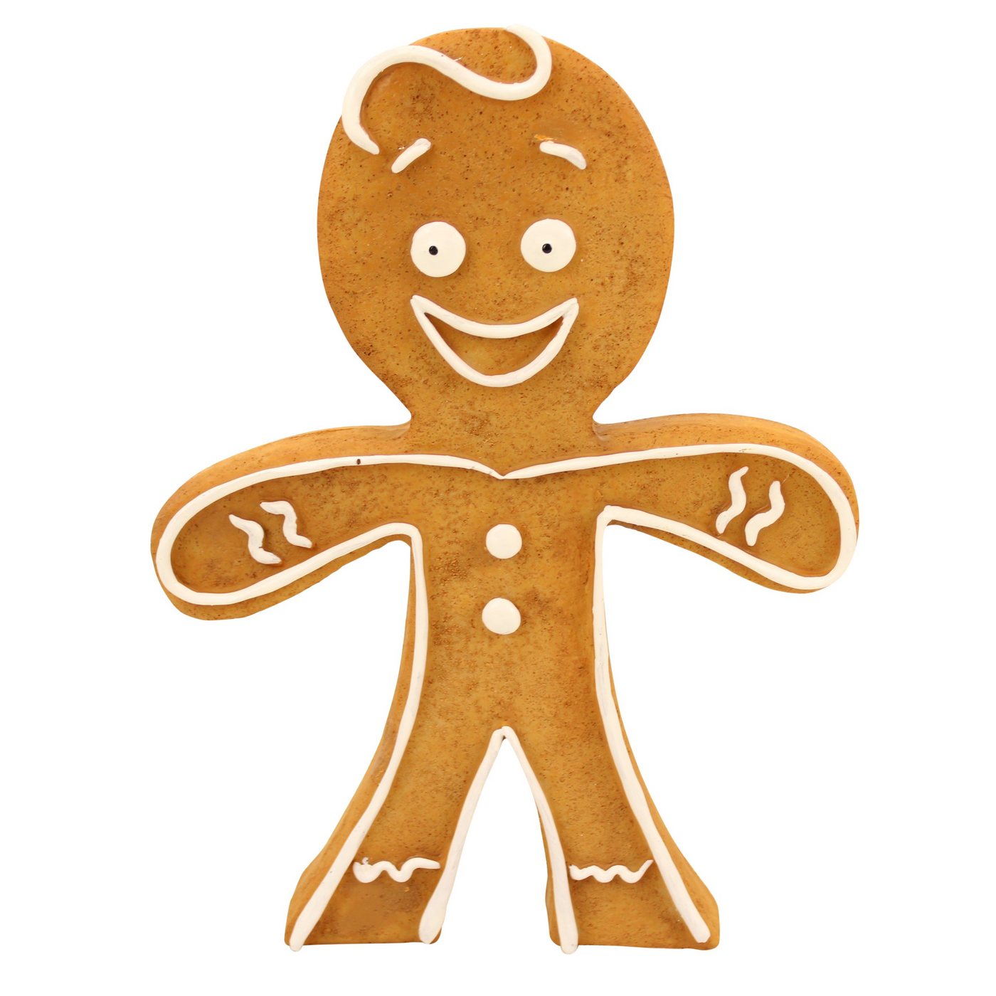 Online-Fuchs Weihnachtsfigur stehender Mann im Lebkuchen-Design, Maße (HxBxT) 24,5 x 18,5 x 3,5 cm, Weihnachtsdeko von Online-Fuchs