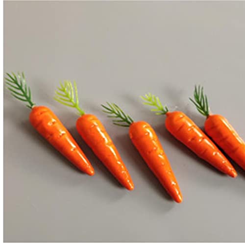 Onsinic Süße Karotten Spielzeug 10 Stücke Künstliche Stoff Karotte Plastikfarm Frische Karottendekor Saisonal Gemüse Spielzeug Für Kinder von Onsinic