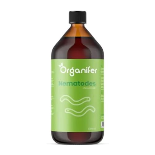 Organifer Nematoden-Konzentrat, 1000 ml für 1000 m2 Rosenmüdigkeit und Kartoffelmüdigkeit vorbeugen, Natürlicher Pflanzenschutz für Gartenpflanzen, Wachstum von Pflanzen steigern von Organifer