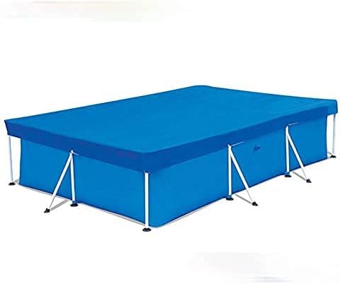 Rechteckige Poolabdeckung, Easy Set Schwimmbadabdeckung, Anti-Staub Regenfest UV-beständig Poolabdeckung Rahmen Poolabdeckung für Garten (300 x 201 cm) von Oriental riverkit