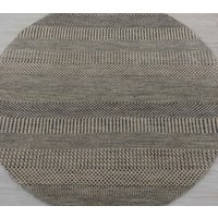 4x4 Savannah Beige Teppich Handgeknüpfte Wolle & Seidenteppich, Handgemachter #2591 von OrientalLooms