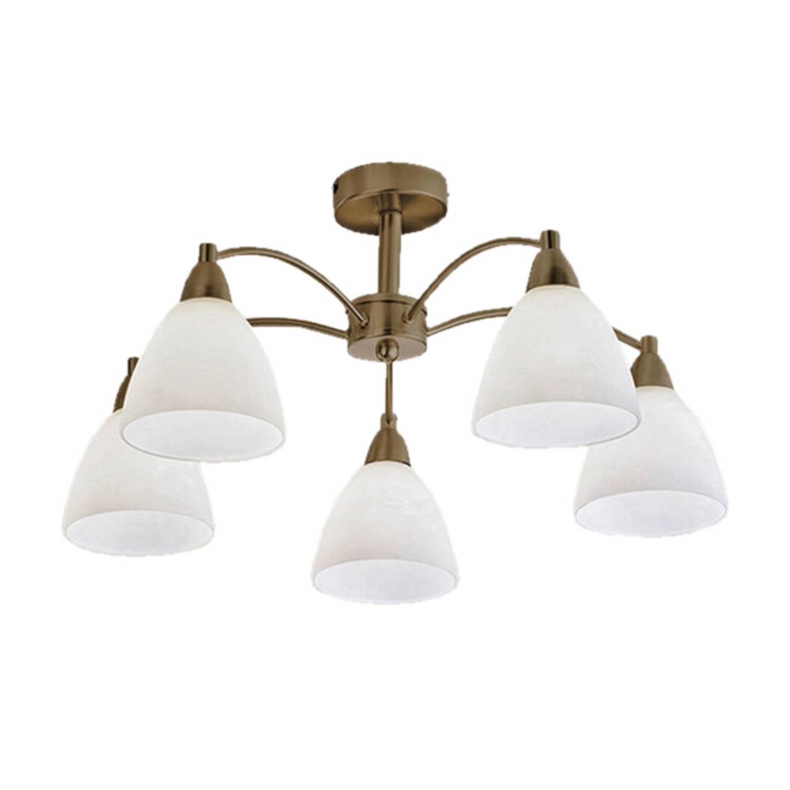 Deckenlampe Kinga, altmessing, 5-flammig von Orion