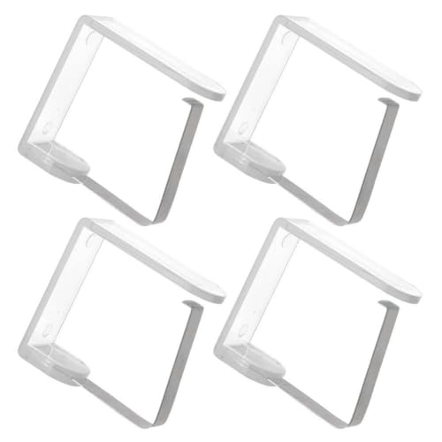 ORION Tischdeckenklammern 4 Stück Clips Halter für Tischdecke Tisch Flexibel Tischtuch Clips, Ideal für Restaurant Hochzeiten Geeignet für 2,5-3,5 cm von Orion