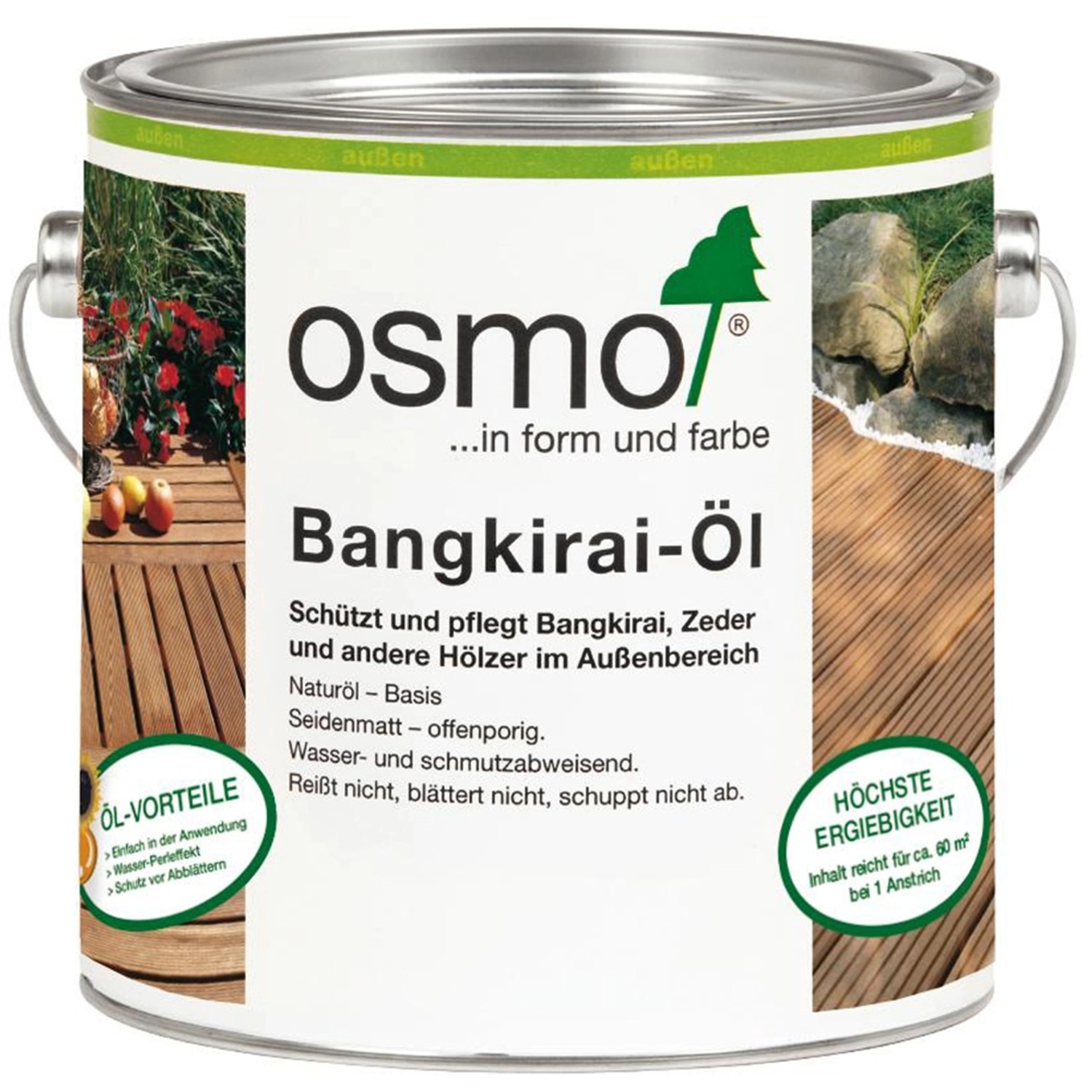 Osmo Holzöl Spezial Bangkirai natur getönt 2,5 l von Osmo