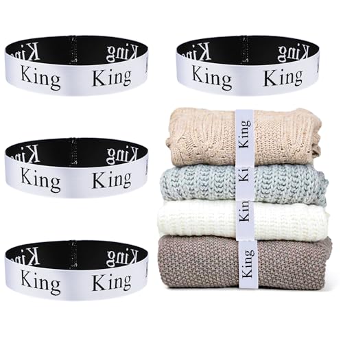 Ouligay 4 Stück Bettlaken Organizer Bänder Elastischer Bettlaken Riemen Bed Sheet Organizer Bands Elastic Bed Sheet Storage Sheet Keepers(King) von Ouligay