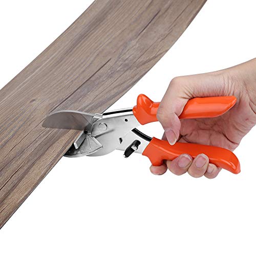 Multi Angle Gehrungsschere SK5 Trunking Shears 45-135 Grad Gehrungsdichtung Shear Trim Cutter Einstellbarer Multi Angle Wire Duct Cutter(Orange) von Oumefar