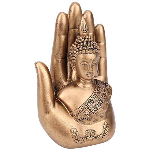 Oumefar Buddha-Statue aus Harz, antiker Buddha, mit einem besonderen künstlerischen Design, für Yoga, handgefertigt, Hotels für Wohnzimmer, Schlafzimmer, Bibliothek, Einweihungsgeschenk von Oumefar