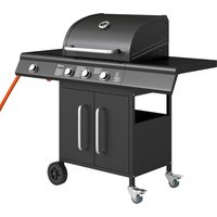 Outsunny Gasgrill 12,2 KW 3+1 Brenner BBQ Grillwagen aus Edelstahl inkl Rolle Seitenbrenner Thermometer Grillrost Kochfeld Seitentisch Gas-Grill für Balkon Camping 118,5 x 56 x 110 cm Aosom Outsunny Gasgrill 12,2 KW 3+1 Brenner BBQ Grillwagen aus Edelstahl inkl Rolle Seitenbrenner Thermometer Grillrost Kochfeld Seitentisch Gas-Grill für Balkon Camping 118,5 x 56 x 110 cm Aosom von Outsunny