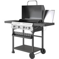 Outsunny Gasgrill 12 KW 4+1 Brenner BBQ Grillwagen aus Edelstahl inkl Seitenbrenner Thermometer Grillrost Kochfeld Flaschenöffner Seitenablagen Gas-Grill für Balkon Camping 135 x 55 x 103cm Aosom Outsunny Gasgrill 12 KW 4+1 Brenner BBQ Grillwagen aus Edelstahl inkl Seitenbrenner Thermometer Grillrost Kochfeld Flaschenöffner Seitenablagen Gas-Grill für Balkon Camping 135 x 55 x 103cm Aosom von Outsunny