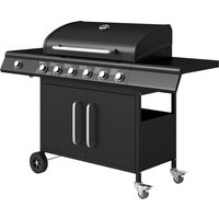 Outsunny Gasgrill 21,2 KW 6+1 Brenner BBQ Grillwagen aus Edelstahl inkl Rolle Seitenbrenner Thermometer Grillrost Kochfeld Seitentisch Gas-Grill für Balkon Camping 144,5 x 56 x 110cm Aosom Outsunny Gasgrill 21,2 KW 6+1 Brenner BBQ Grillwagen aus Edelstahl inkl Rolle Seitenbrenner Thermometer Grillrost Kochfeld Seitentisch Gas-Grill für Balkon Camping 144,5 x 56 x 110cm Aosom von Outsunny