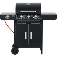 Outsunny Gasgrill BBQ Grillwagen mit 3 Brennern und 1 Seitenbrenner, Druckminderer und Schläuche, multifunktional, Stahl Schwarz 110x50x100 cm Aosom.de Outsunny Gasgrill BBQ Grillwagen mit 3 Brennern und 1 Seitenbrenner, Druckminderer und Schläuche, multifunktional, Stahl Schwarz 110x50x100 cm Aosom.de von Outsunny