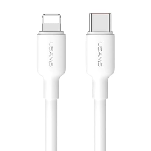 P4Y Kabel US-SJ611 kompatibel mit Lightning zu USB Typ-C Kabel für Datenübertragung und Schnellladung Power Delivery 20W 480Mbps 2m Weiß von P4Y