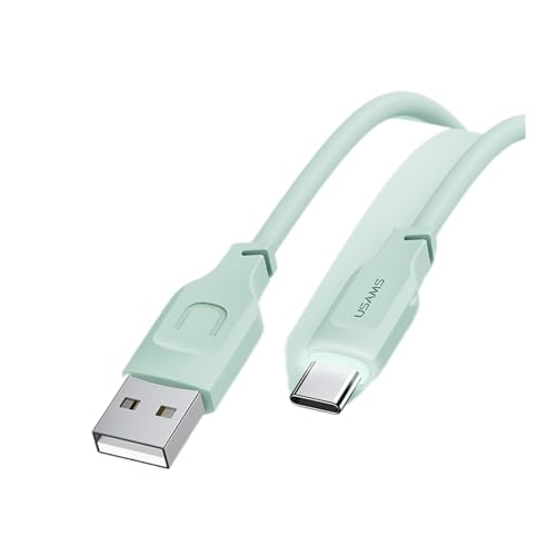 P4Y USB-C Kabel US-SJ568 Fast Charging PD 6A Hergestellt aus hochwertigem TPE-Material Datenraten bis zu 480 Mbps Grün 1.2m Lithe Serie von P4Y