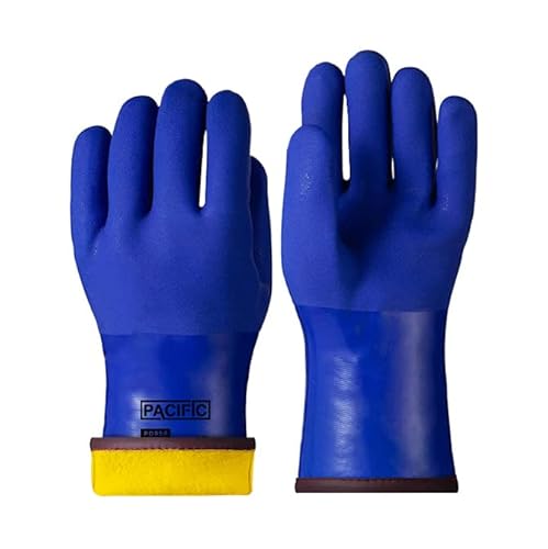 PACIFIC PVC Thermoisolierte Gefrierhandschuhe für Männer und Frauen, 100% Wasserdicht, Winterarbeit, Kaltes Wetter, Chemikalien- und ölbeständig, XL von PACIFIC PPE