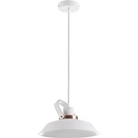 Deckenlampe Pendelleuchte Wohnzimmer und Arbeitszimmer Industrial Design E27 ohne Leuchtmittel, Weiß Kupfer - Paco Home von PACO HOME