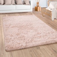 Paco Home Hochflor-Teppich "Silky 591", rechteckig, Uni-Farben, besonders weich und kuschelig von PACO HOME