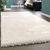 Paco Home Hochflor-Teppich "Touch 100", rechteckig, weicher Uni Shaggy mit Glanz Garn, Wohnzimmer von PACO HOME