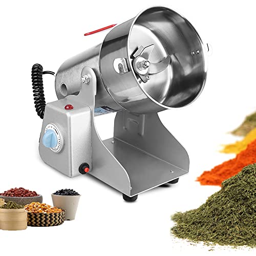 700G Elektrische Getreidemühle Kräutermühle Grinder-Pulverizer-Maschine Rostfreier Stahl Hohe Geschwindigkeit Feinpulvermaschine Zum Mahlen Von Getreide, Gewürzen, Kaffeesamen, Nusspfeffer 2800W von PAHION