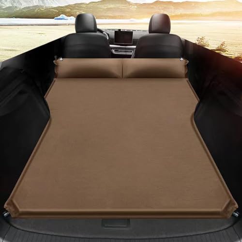 PAKJEL Auto Luftmatratze für Buick Regal Envision S Excelle XT GT GL6 GL8,Abziehbar Auto Luftmatratze Beflockte Schlafmatte mit Luftpumpe Reise Campingzubehör.,C-Brown von PAKJEL