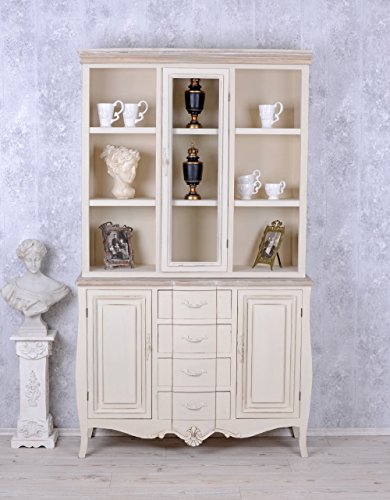 Vitrine Landhausstil Buffet Vintage Küchenschrank Vitrinenschrank 110 cm Küchenbuffet HMB017 Palazzo Exklusiv Vitrine Landhausstil Buffet Vintage Küchenschrank Vitrinenschrank 110 cm Küchenbuffet HMB017 Palazzo Exklusiv von PALAZZO INT