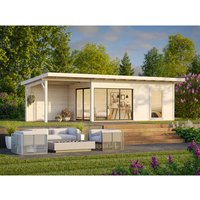 PALMAKO Gartenhaus »Andrea Slide Plus«, B x H x L: 898 x 264 x 300 cm, naturbelassen, unbehandelt - braun PALMAKO Gartenhaus »Andrea Slide Plus«, B x H x L: 898 x 264 x 300 cm, naturbelassen, unbehandelt - braun von PALMAKO