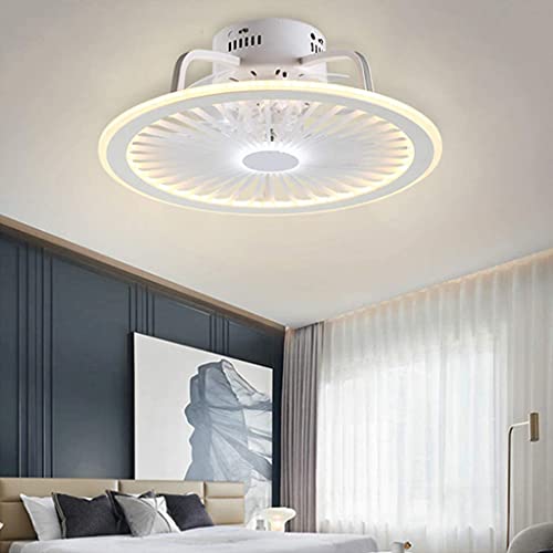 PANNN Deckenventilatoren Mit Beleuchtung Dimmbar Mit Fernbedienung Ultra Dünn Design Ventilator Timing LED Deckenleuchte Pendellampe Schlafzimmer Wohnzimmer Kinderzimmer Esszimmer Fan Lampe,Weiß … von PANNN