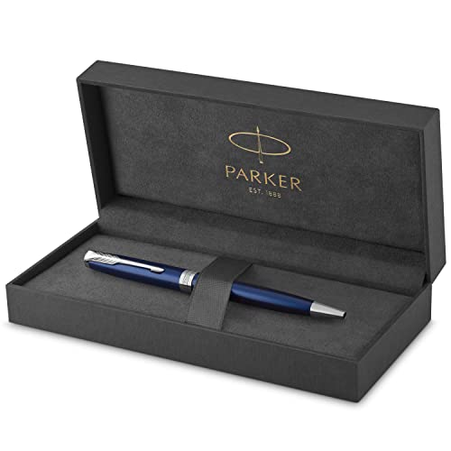 Parker Sonnet Kugelschreiber | Blaue Lackierung | Mittlere Spitze | schwarze Tinte | Geschenkbox von PARKER