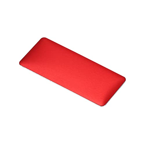 PATIKIL 2"x1" Metall Namensschild 10 Pack eloxiert Aluminium selbstklebend Schild Rot von PATIKIL