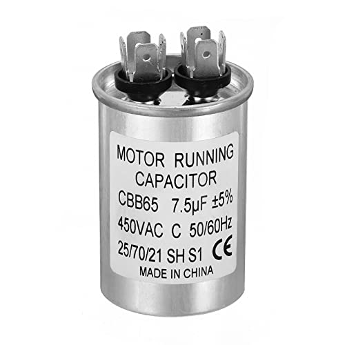 PATIKIL 7.5uF ±5% 7.5MDF 450V AC Lüfter Start Kondensator CBB65 Kreisförmig Betrieb Kondensator für AC Motor Betrieb Klimaanlage Kühlen Wärme Pumpe Kondensator Gerade PATIKIL 7.5uF ±5% 7.5MDF 450V AC Lüfter Start Kondensator CBB65 Kreisförmig Betrieb Kondensator für AC Motor Betrieb Klimaanlage Kühlen Wärme Pumpe Kondensator Gerade von PATIKIL