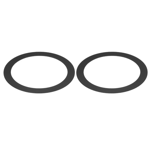 PATIKIL Metallische Goof Trim-Ring, 2 Stück 3,78" OD 2,99" ID Runder Deckenleuchten-Ringverkleidung für Einbauleuchten-Abdeckung für Einbauleuchten-Downlight, Mattschwarz von PATIKIL