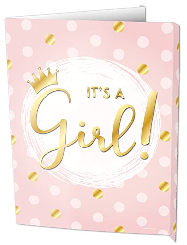 PD-Party 7006024 Party Dekoration Window Signs | Fenster Zeichen | Fenster Vorstand | Partei Dekoration - It's A Girl, 60cm Länge x 45cm Breite x 50cm Höhe von PD-Party