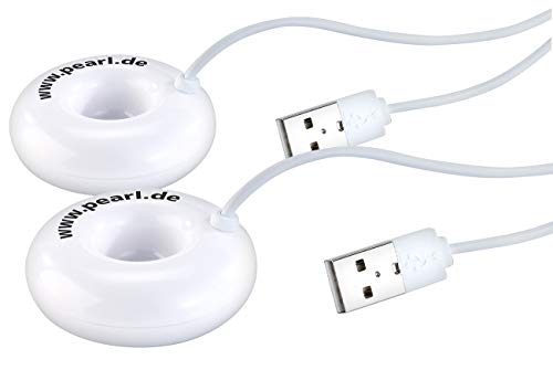 PEARL Aroma Diffuser USB: 2er-Set USB-Mini-Luftbefeuchter & Diffuser mit Ultraschall-Vernebler (Mini Ultraschallvernebler) von PEARL