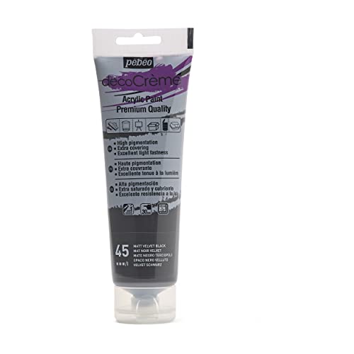 Pebeo Deco Creme, Samt schwarz, 120 ml von Pebeo