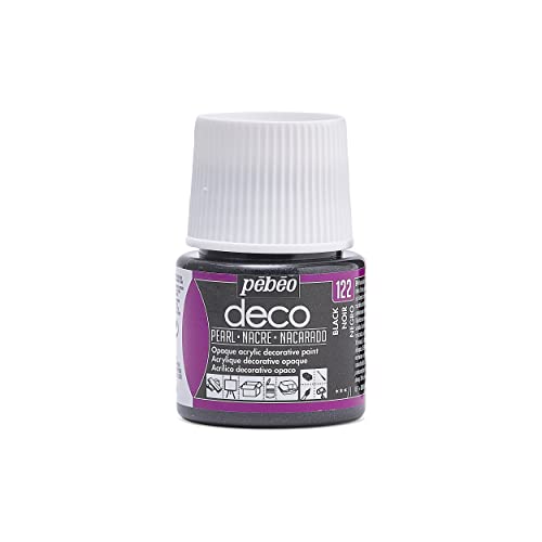 Pebeo Deco Pearl, schwarz, 45 ml von Pebeo