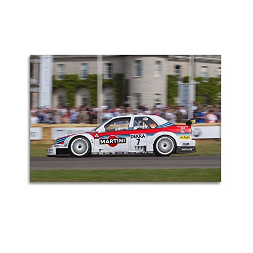 Auto-Poster Alfa Romeo 155 V6 dtm Super Racing Drift Poster Dekorative Malerei Leinwand Wandposter und Kunstbild Druck Moderne Familie Schlafzimmer Dekor Poster 50 x 75 cm von PENTAB