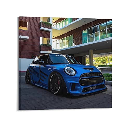 Auto-Poster Mini Cooper S Performance Auto Poster Dekorative Malerei Leinwand Wandposter und Kunstbild Druck Moderne Familie Schlafzimmer Dekor Poster 30 x 30 cm von PENTAB