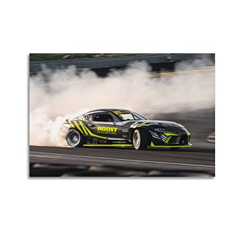 Jdm Drift Poster Toyota Gr Supra Rennauto Poster Dekorative Malerei Leinwand Wandposter und Kunstbild Druck Moderne Familie Schlafzimmer Dekor Poster 30 x 45 cm von PENTAB