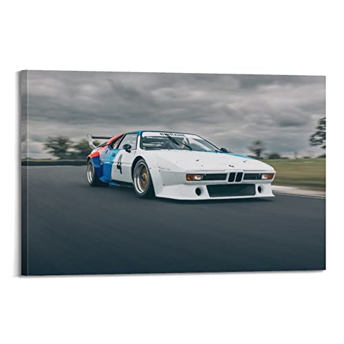 Retro-Renn-Poster BMW M1 Procar Championship Super Sports Auto Poster Dekorative Malerei Leinwand Wandposter und Kunstbild Druck Moderne Familie Schlafzimmer Dekor Poster 60 x 90 cm von PENTAB