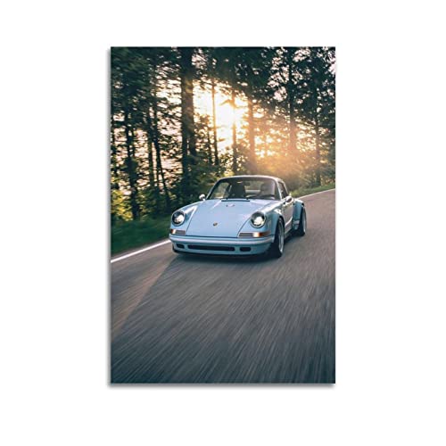 Supercar Poster Porsche 911 Typ 930 Performance Race Car Poster Dekorative Malerei Leinwand Wandposter und Kunstbild Druck Moderne Familie Schlafzimmer Dekor Poster 40 x 60 cm von PENTAB