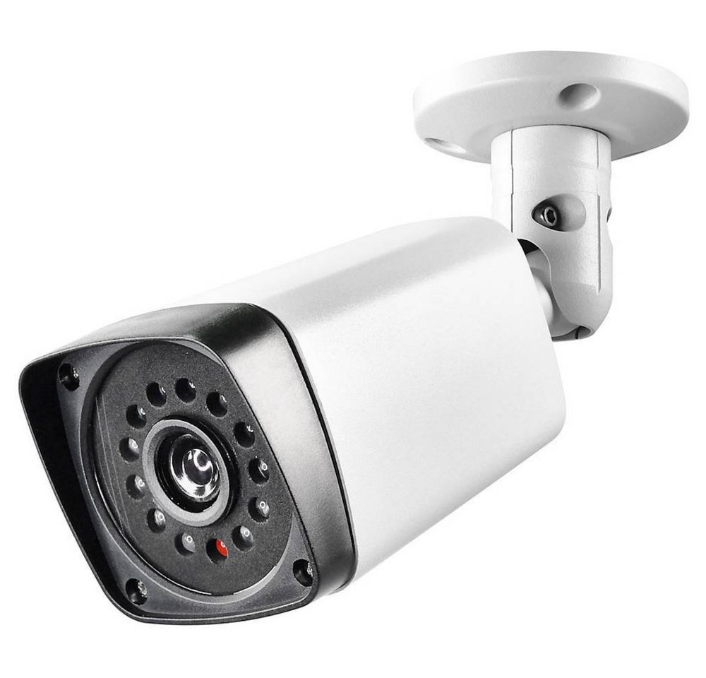 PENTATECH Kamera-Attrappe (Bullet-Form) für innen und außen Überwachungskamera Attrappe (mit blinkender LED) von PENTATECH