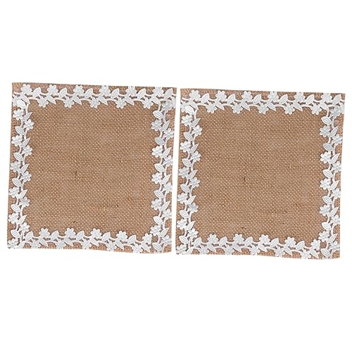 PEPLAYTAL 2stücke Tischset Mit Spitzenrand Für Amerikanische Küche Dekorative Platzmatte Für Hochzeiten Und Restaurant Beige PEPLAYTAL 2stücke Tischset Mit Spitzenrand Für Amerikanische Küche Dekorative Platzmatte Für Hochzeiten Und Restaurant Beige von PEPLAYTAL