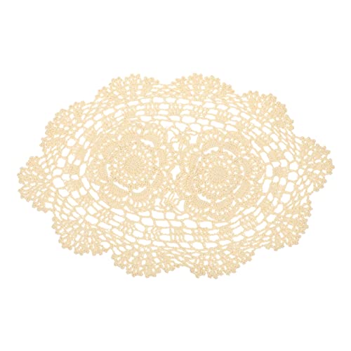 PEPLAYTAL Tischdecke mit Rutschfester Baumwollmatte Dekorative Häkelunterlage Handgefertigt für Esstisch Couchtisch und Beistelltisch für Festliche Anlässe PEPLAYTAL Tischdecke mit Rutschfester Baumwollmatte Dekorative Häkelunterlage Handgefertigt für Esstisch Couchtisch und Beistelltisch für Festliche Anlässe von PEPLAYTAL
