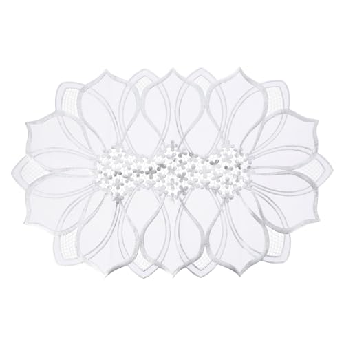 PEPLAYTAL Tischset Hitzeschutz Dekorative Platzmatte Für Esstisch Elegant Und rutschfest Für Zuhause Hotel Und Feiern Silberne Tischdekoration Für Stilvolle Anlässe PEPLAYTAL Tischset Hitzeschutz Dekorative Platzmatte Für Esstisch Elegant Und rutschfest Für Zuhause Hotel Und Feiern Silberne Tischdekoration Für Stilvolle Anlässe von PEPLAYTAL