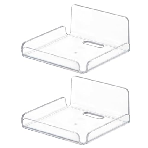 PEPWE Wandregal aus Acryl, schwebend, für Schlafzimmer, Wohnzimmer, 2 Stück PEPWE Wandregal aus Acryl, schwebend, für Schlafzimmer, Wohnzimmer, 2 Stück von PEPWE